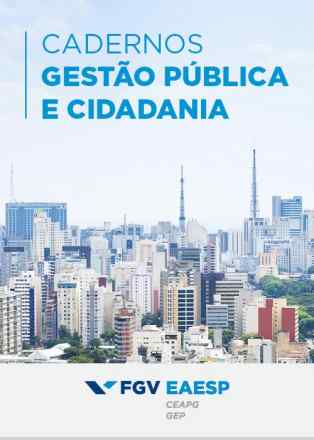 Chamada da revista Cadernos de Gestão Pública e Cidadania FGV-SP